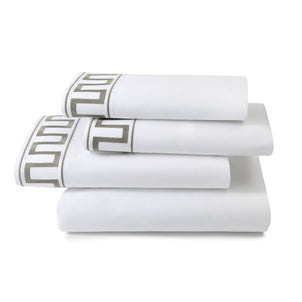 Greek Key Sheet Set Sage|Queen