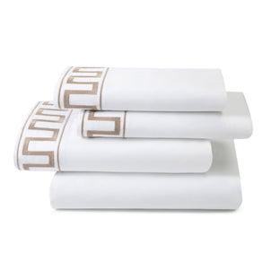Greek Key Sheet Set Taupe|Queen