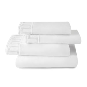 Greek Key Sheet Set White|King