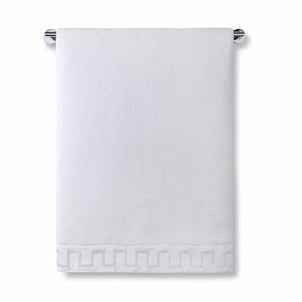 Greek Key Towels White|customizer