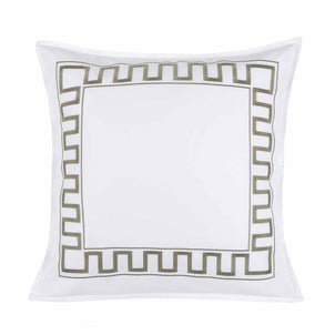 Greek Key Sham Set of 2 Sage|2 Euro Shams