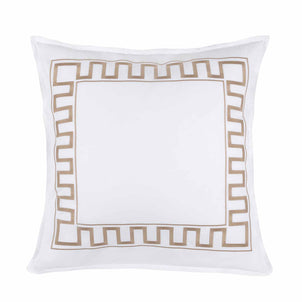 Greek Key Sham Set of 2 Taupe|2 Euro Shams