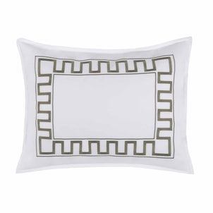 Greek Key Sham Set of 2 Sage|2 Standard Shams