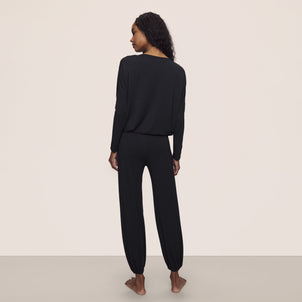Eberjey Gisele Modal Slouchy Set Black / Ivory