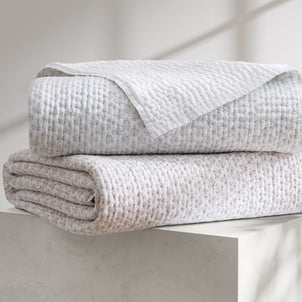 Iris Block Quilt Taupe