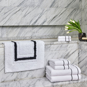 Framed Stripe Bath Rugs default