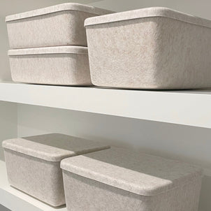 SortJoy The Wide Tray | Sculpted Wide Lid Stone
