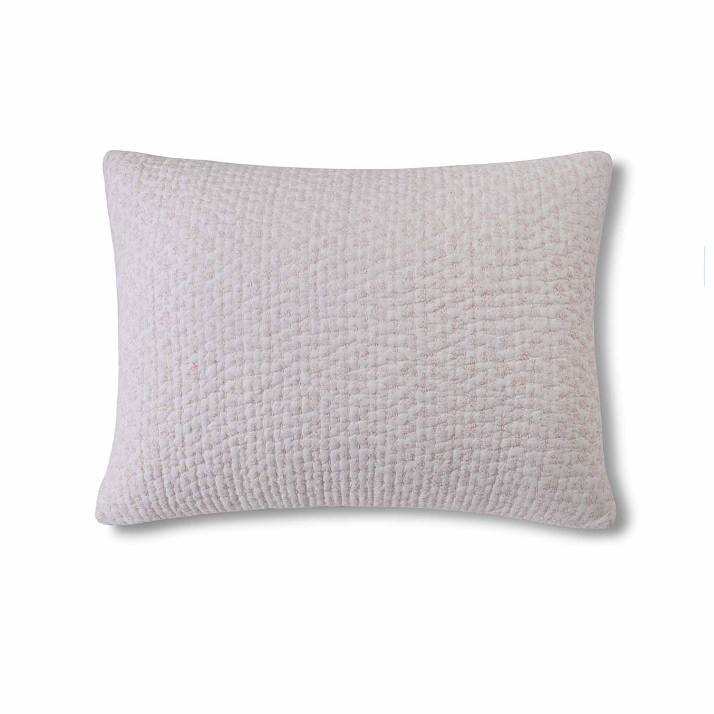Iris Block Shams Blush|1 King Sham