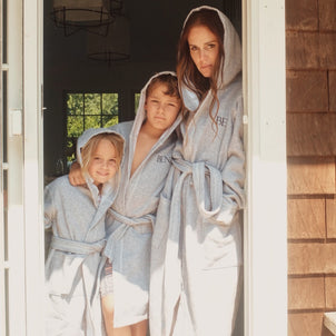 Jersey Knit Hooded Robes Grey|Kids 10-12