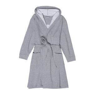 Kassatex Jersey Hooded Robe - Gray Kassatex Jersey Hooded Robe - Gray