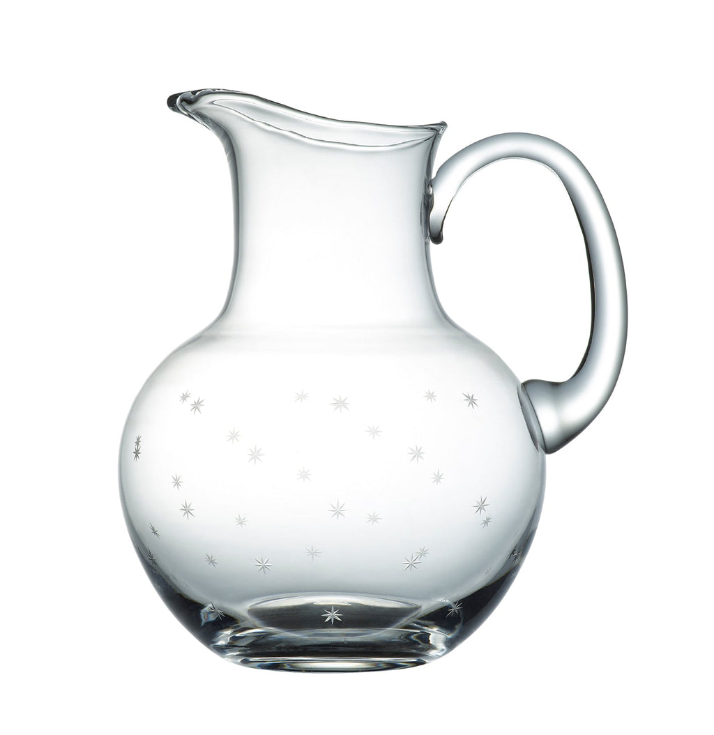The Vintage List Large Crystal Water Jug - Stars Design Default