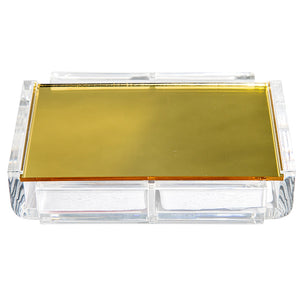 Luxe Dominoes 2-Deck Playing Card Set Gold Mirror