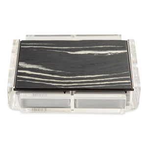 Luxe Dominoes 2-Deck Playing Card Set Exotic Wood Black