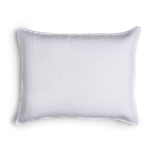 Linen - Bamboo Sham Set of 2 White|2 Standard Shams|Customizer