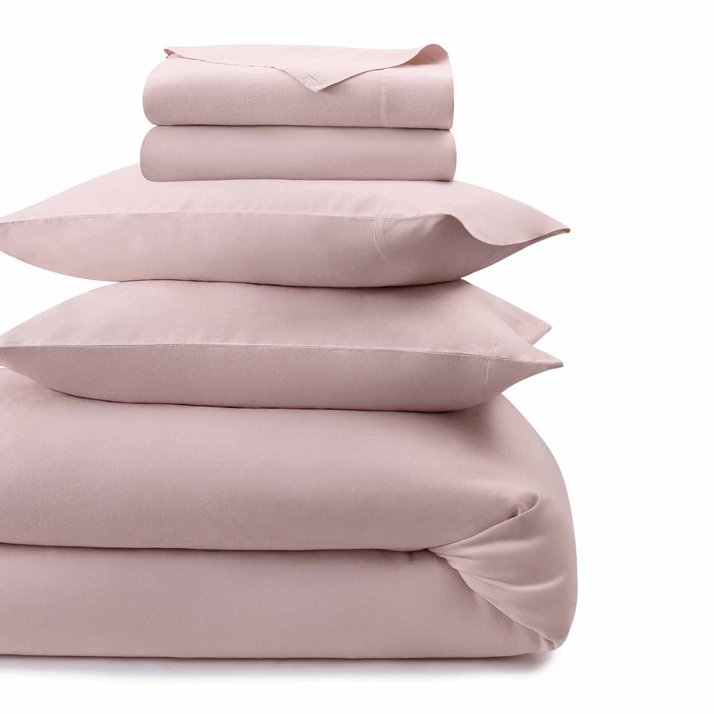 Linen - Bamboo Bedding Bundle Blush|Queen