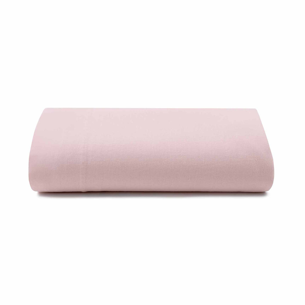 Linen - Bamboo Flat Sheet Blush
