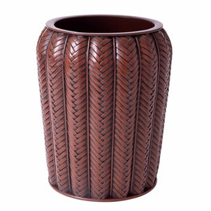 Mambo Bath Accessories Mahogany|Waste Basket