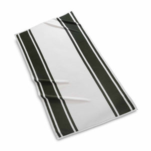 Mari Stripe Reversible Beach Towels White/Green