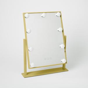 Dormify Medium 3-Tone LED Light Vanity Mirror Gold