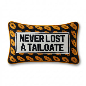Furbish Studio Never Lost A Tailgate Needlepoint Pillow default