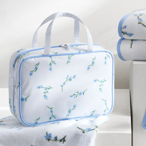 Floral Cosmetic Case Cornflower Blue