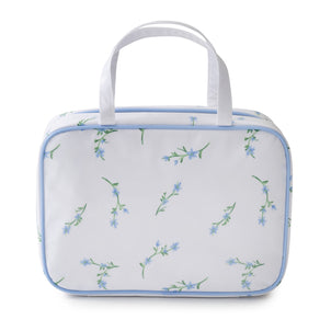 Floral Cosmetic Case Cornflower Blue