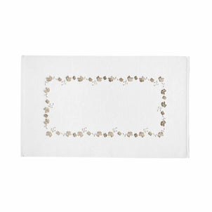 Georgia Floral Bath Mats White/Sand