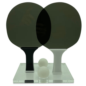 Luxe Dominoes Ping Pong Game Set Smoke