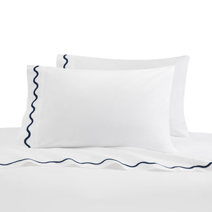 Ripple Pillowcase Set of 2 Navy|Standard
