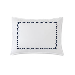 Ripple Sham Set of 2 Navy|2 Standard Shams