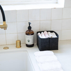 SortJoy The Flex Bin - Petite, Set of 3 Carbon