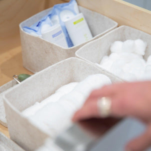 SortJoy The Flex Bin - Petite, Set of 3 Stone