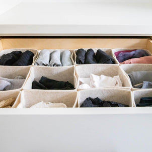 SortJoy The Flex Bin - Petite, Set of 3 Stone