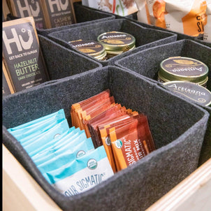 SortJoy The Flex Bin - Petite, Set of 3 Carbon