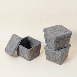 SortJoy The Sculpted Bin - Petite with Lid, Set of 3 SortJoy The Sculpted Bin - Petite with Lid, Set of 3
