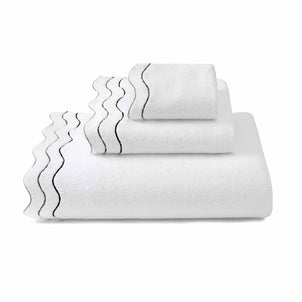 Shopbop Wavy Towels White / Black