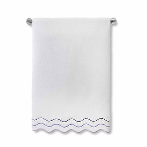 Shopbop Wavy Towels White / Violet|customizer