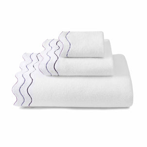 Shopbop Wavy Towels White / Violet