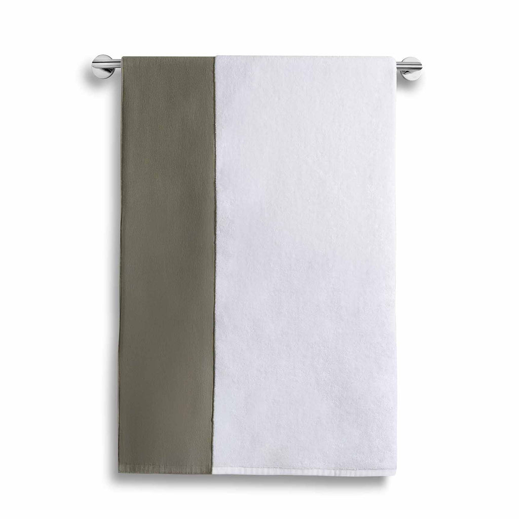 Sonoma Cotton-Linen Towels White/Moss|customizer
