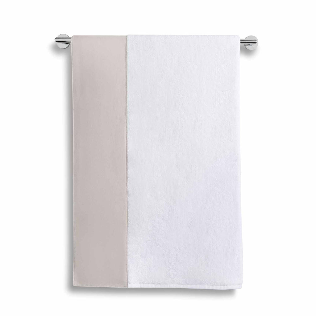 Sonoma Cotton-Linen Towels White/Pebble|customizer