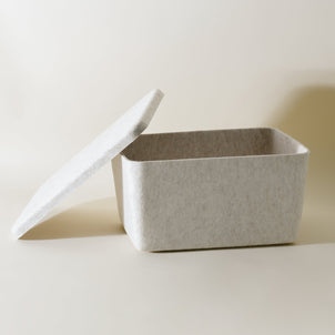 SortJoy The Wide Tray | Sculpted Wide Lid Stone