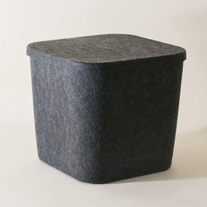 SortJoy The Sculpted Bin - Original with Lid Carbon