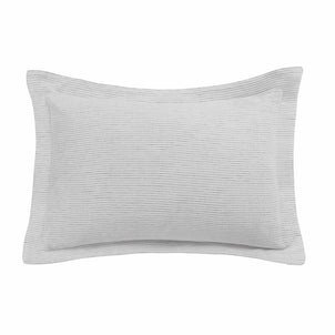 Laguna Stripe Linen Sham Set of 2 Ivory/Coal|2 King Shams