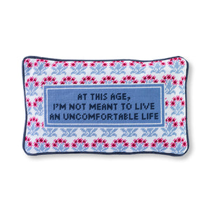 Furbish Uncomfortable Needlepoint Pillow Default