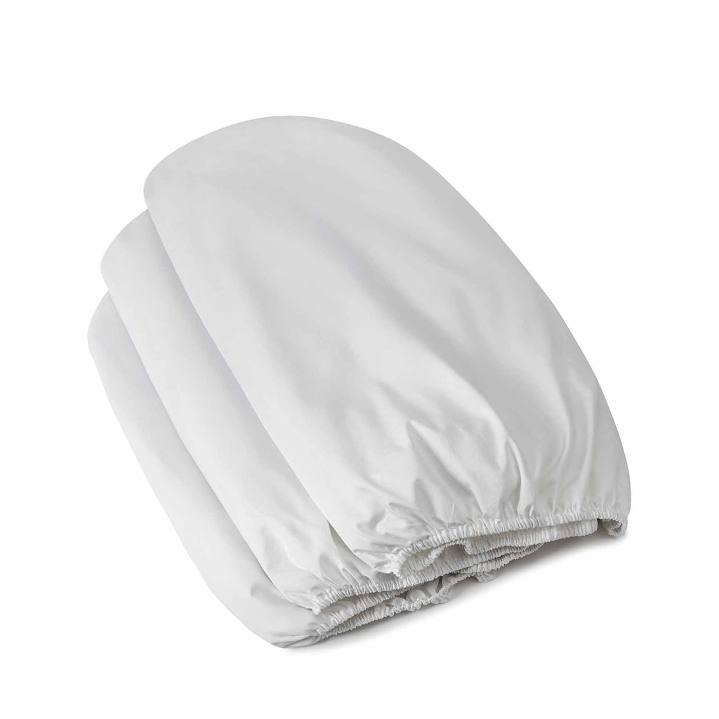 Bamboo Sateen Fitted Sheet white