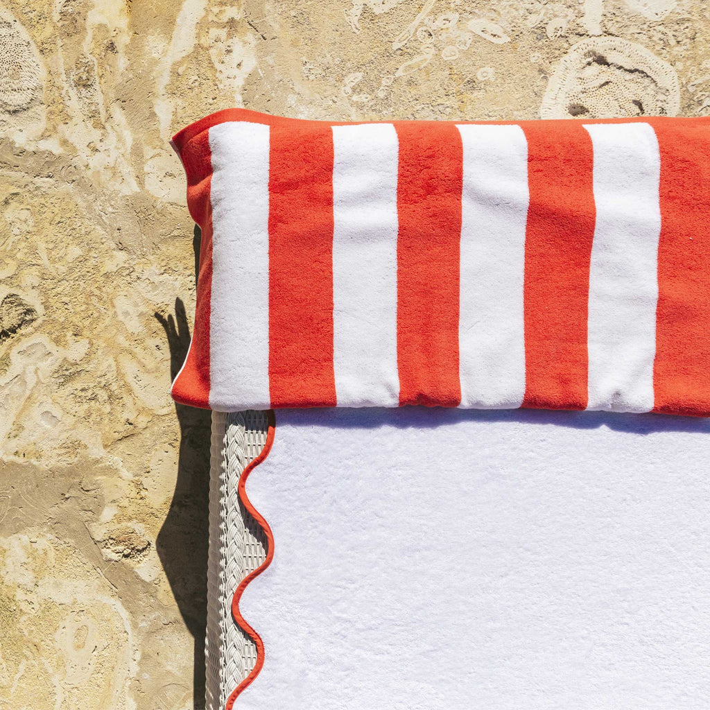 Cabana Stripe Beach Towels Coral (Cabana)