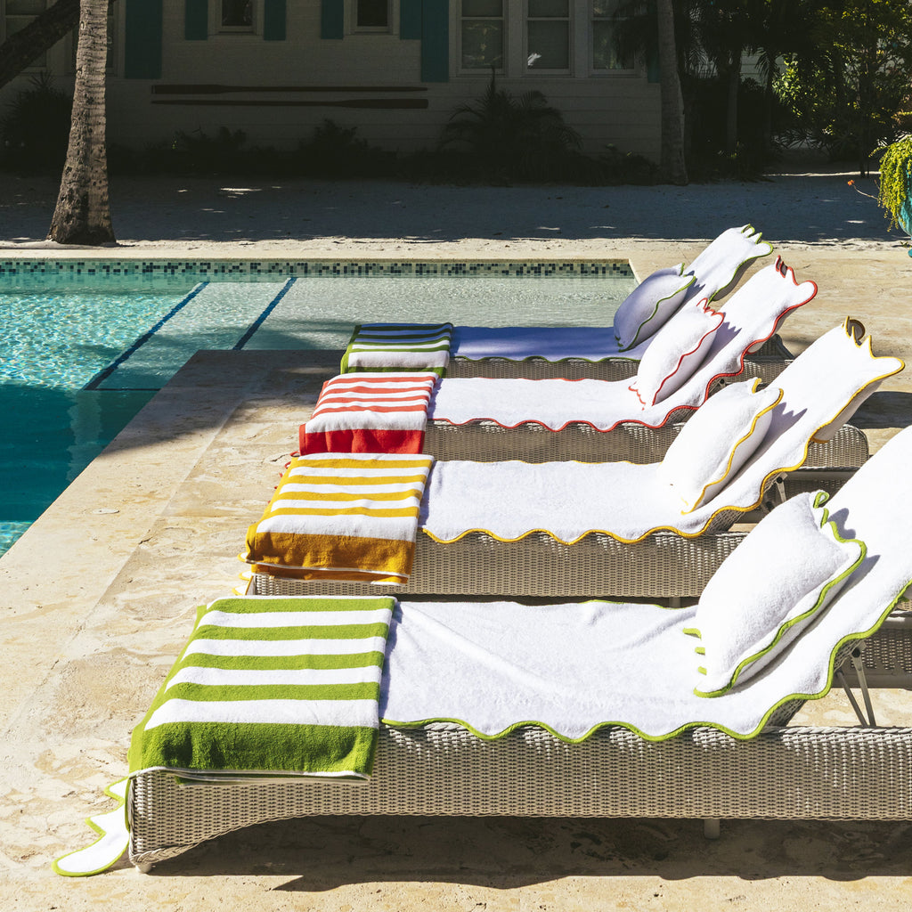 Cabana Stripe Beach Towels Yellow (Cabana)