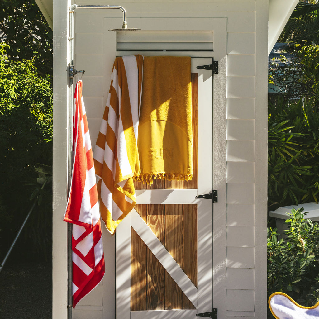Cabana Stripe Beach Towels Yellow (Cabana)