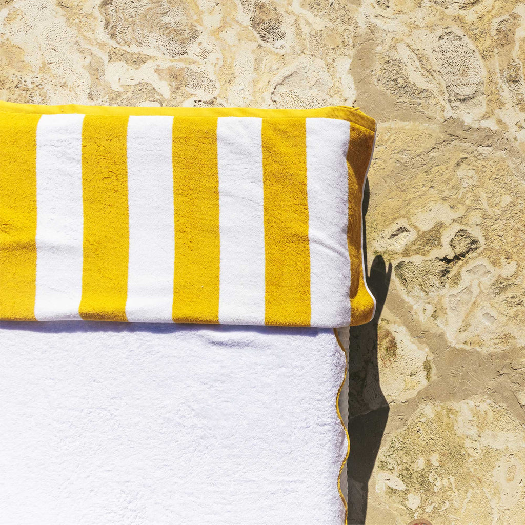 Cabana Stripe Beach Towels Yellow (Cabana)