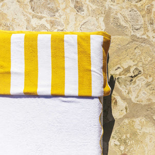 Cabana Stripe Beach Towels Yellow (Cabana)